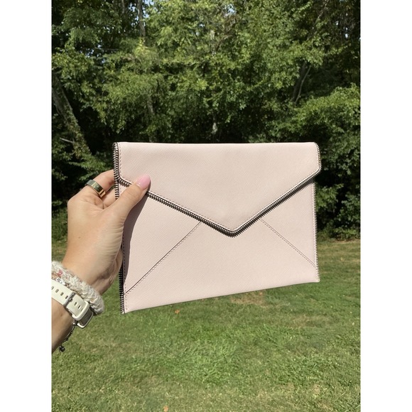 Rebecca Minkoff Handbags - Rebecca Minkoff Women's Pink‎ Clutch Bag Envelope Style Purse Magnetic Closure